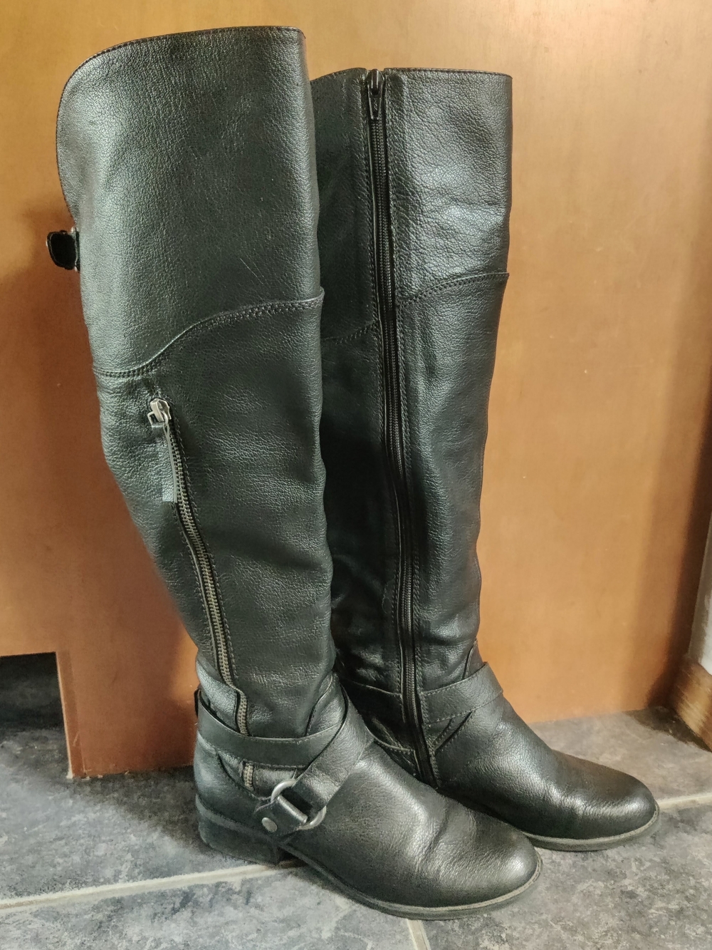 Nine West Black Over-the-Knee Riding Boots